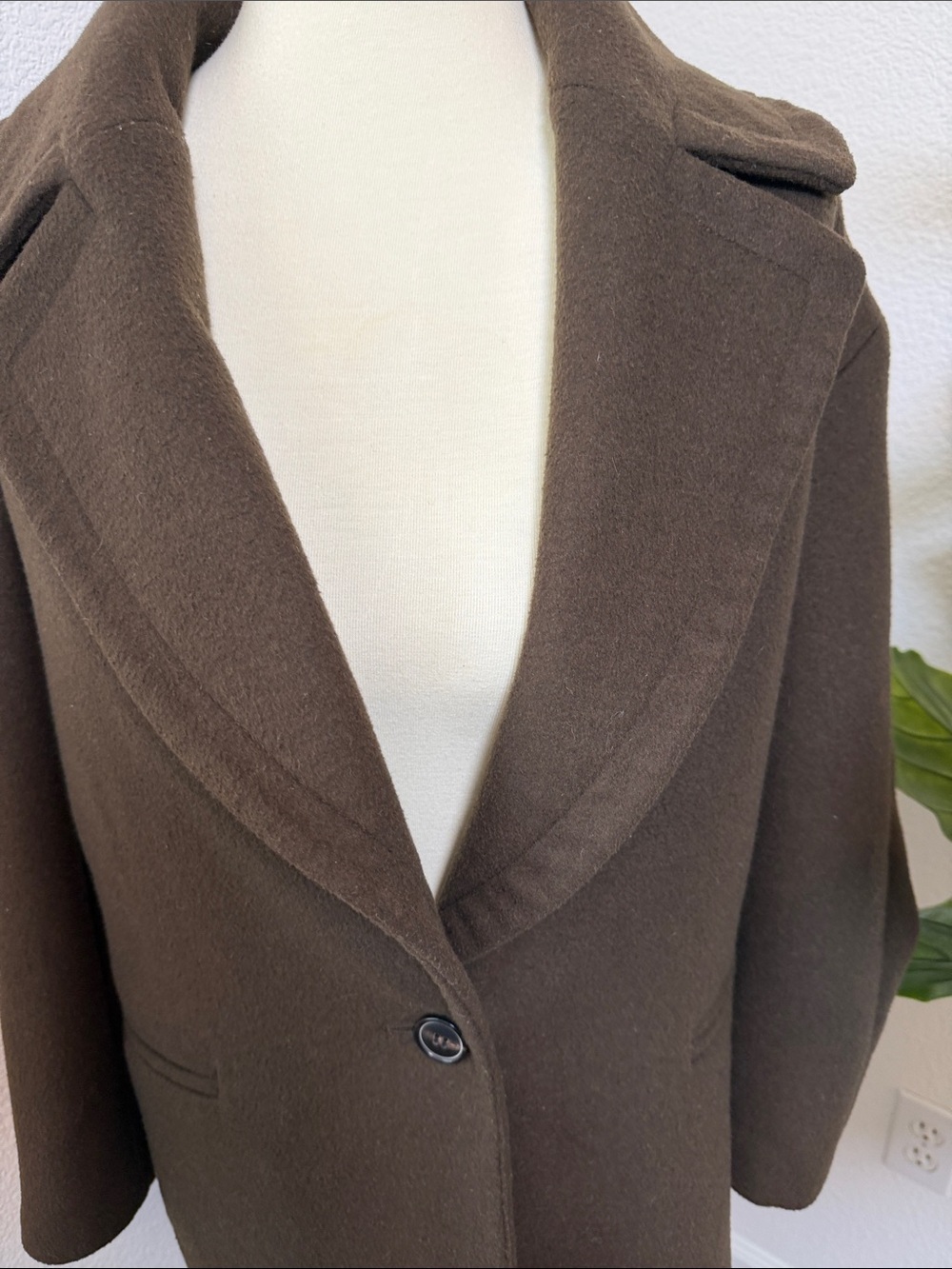 Forever 21 Dark Brown Single-Button Coat - Picture 4 of 13